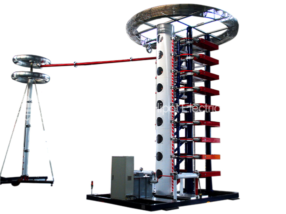 1600kV/160kJ High Voltage Impulse Voltage Test System For Lighting Test