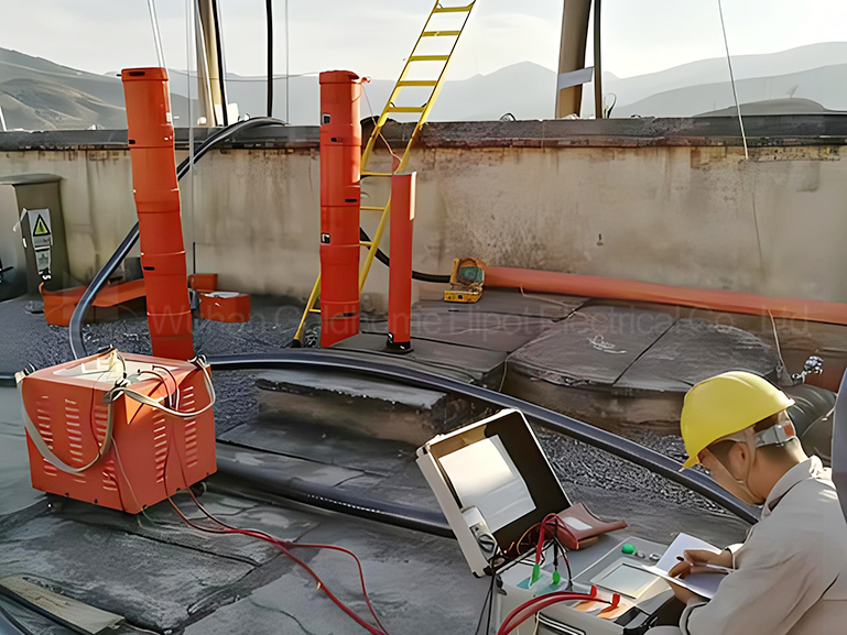 How to test semi insulated voltage transformers using a AC Resonant Test System with Variable Frequency